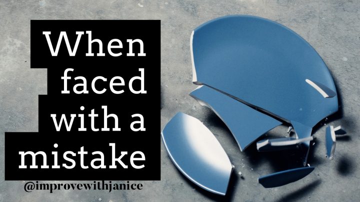 When Faced with A Mistake