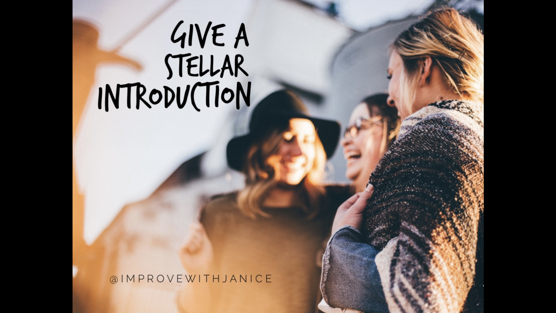 Give a Stellar Introduction